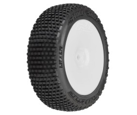 Pro-Line Hole Shot 3.0 Buggy Tires MTD Velocity White Wheels for Arrma Typhon Grom