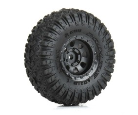 Pro-Line 1/30 Aztek Front/Rear Mounted Black Clobber (4) for Axial SCX30