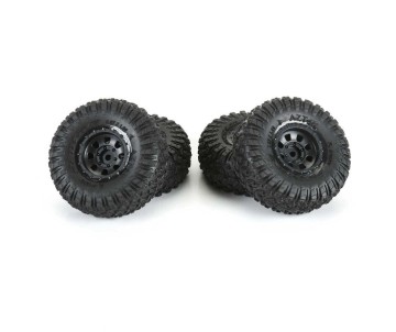 Pro-Line 1/30 Aztek Front/Rear Mounted Black Clobber (4) for Axial SCX30