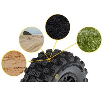 Pro-Line Badlands MX F/R MTD 12mm Black Split Six (4) for Mojave Grom
