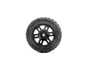 Pro-Line Jaeger F/R MT Tires MTD 12mm Black Split Six (2) for ARRMA Mini KRATON