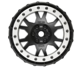 Pro-Line Impulse Pro-Loc Black Wheels with Stone Gray Rings for X-MAXX Front or Rear