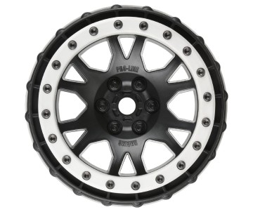 Pro-Line Impulse Pro-Loc Black Wheels with Stone Gray Rings for X-MAXX Front or Rear