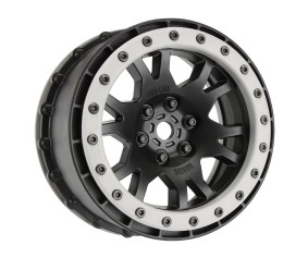 Pro-Line Impulse Pro-Loc Black Wheels with Stone Gray Rings for X-MAXX Front or Rear