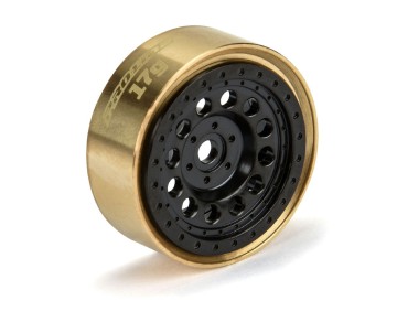 Pro-Line 1/24 Rock Shooter Brass F/R 1.0 7mm Whl (2) Blk