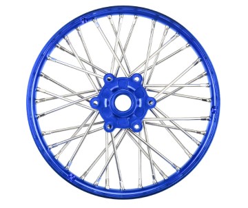 Pro-Line 1/4 Pro-Spec Aluminum V2 Bead Front Wheel, Assembled, Blue: Promoto-MX