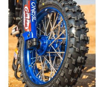 Pro-Line Pro-Spec Aluminum Front Rim, Blue: Promoto-MX
