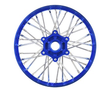 Pro-Line 1/4 Pro-Spec Aluminum V2 Bead Rear Wheel, Assembled, Blue: Promoto-MX