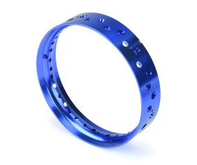 Pro-Line Pro-Spec Aluminum Rear Rim, Blue: Promoto-MX