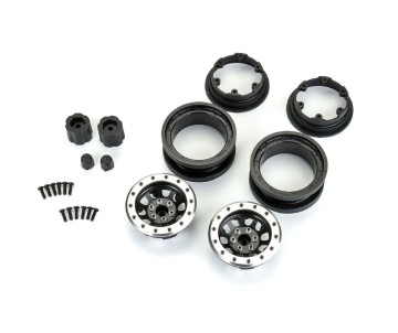 Pro-Line Steelies Silver/Black 2.9