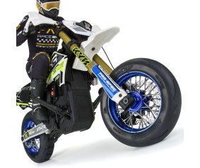 Pro-Line Pro-Spec Aluminum V2 Bead Front Wheel Assembled, Blue for Losi Promoto-SM
