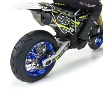 Pro-Line Pro-Spec Aluminum V2 Bead Rear Wheel Blue/Blue (1): Losi Promoto-SM