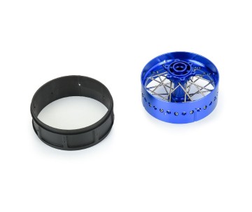 Pro-Line Pro-Spec Aluminum V2 Bead Rear Wheel Blue/Blue (1): Losi Promoto-SM