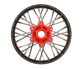 Pro-Line Pro-Spec Aluminum V2 Bead Rear Wheel Black/Red (1): Losi Promoto-SM