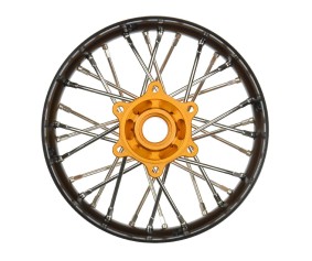 Pro-Line Pro-Spec Aluminum V2 Bead Rear Wheel Black/Gold (1): Losi Promoto-SM