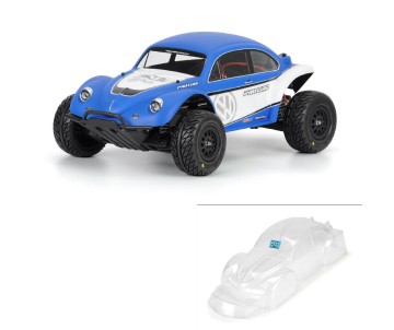 Pro-Line Volkswagen Full Fender Baja Bug Clear Body for Slash  & Slash 4x4