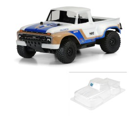 Pro-Line 1966 Ford F-100 Clear Body for Slash , Slash 4x4 & PRO-Fusion SC 4x4 (with extended body mounts)