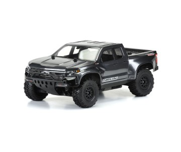 Pro-Line 2019 Chevy Silverado Z71 Trail Boss True Scale Clear Body for Slash, Slash 4x4 & PRO-Fusion SC 4x4 (with extended body mounts)