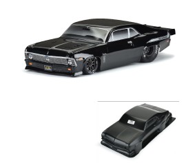 Pro-Line 1969 Chevrolet Nova Tough-Color (Black) Body for Slash  Drag Car & AE DR10