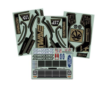 Pro-Line Pre-Painted / Pre-Cut 1967 Ford F-100 Race Truck Heatwave Edition (Black) Body for Unlimited Desert Racer