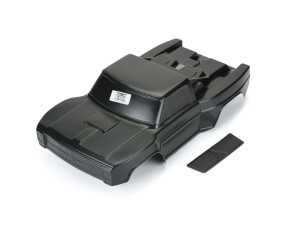 Pro-Line Pre-Cut 1967 Ford F-100 Race Truck Heatwave Edition Tough-Color (Black) Body for Slash , Slash 4x4 & PRO-Fusion SC 4x4 (with extended body mounts)