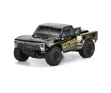 Pro-Line Pre-Cut 1967 Ford F-100 Race Truck Heatwave Edition Tough-Color (Black) Body for Slash , Slash 4x4 & PRO-Fusion SC 4x4 (with extended body mounts)