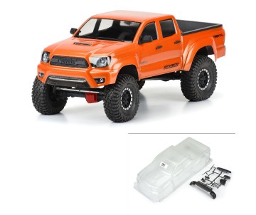 Pro-Line 2015 Toyota Tacoma TRD Pro Clear Body Set with Scale Molded Accessories for 12.3