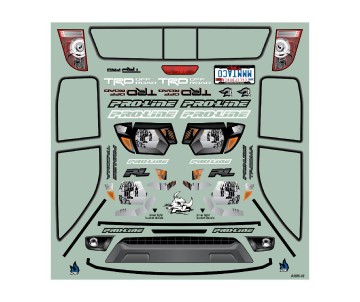 Pro-Line 2015 Toyota Tacoma TRD Pro Clear Body Set with Scale Molded Accessories for 12.3 Pro-Line 2015 Toyota Tacoma TRD Pro Clear Body Set with Scale Molded Accessories for 12.3