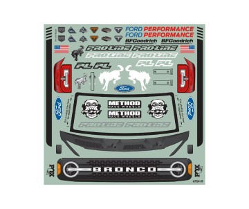 Pro-Line 1/8 2021 Ford Bronco Clr Bdy: MAXX, E-REVO 2.0
