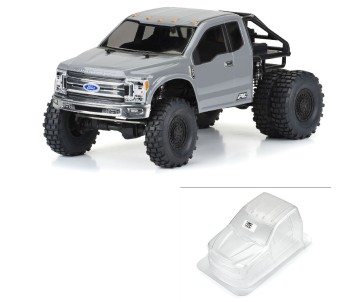 Pro-Line 2017 Ford F-250 Super Duty Cab-Only Clear Body for 12.3in 313mm Wheelbase Scale Crawlers