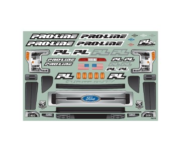 Pro-Line 2017 Ford F-250 Super Duty Cab-Only Clear Body for 12.3in 313mm Wheelbase Scale Crawlers