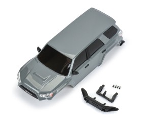 Pro-Line Racing 2024 Toyota 4Runner Hard Body Painted (Lunar Rock Gray) and Assembled for Axial SCX24 (132mm Wheelbase)