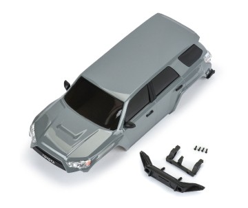 Pro-Line Racing 2024 Toyota 4Runner Hard Body Painted (Lunar Rock Gray) and Assembled for Axial SCX24 (132mm Wheelbase)