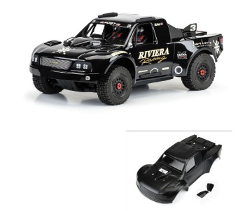 Pro-Line Pre-Cut 1997 Ford F-150 Trophy Truck “Riviera Edition” Tough Color (Black) Body for ARRMA Mojave 4S