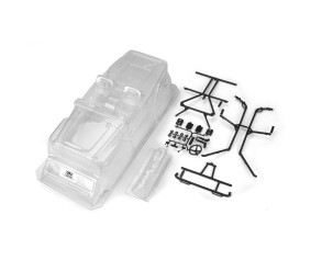 Pro-Line 2004 Jeep LJ Clear Body with Trail Cage & Scale Molded Accessories for 12.3