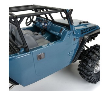 Pro-Line 2004 Jeep LJ Clear Body with Trail Cage & Scale Molded Accessories for 12.3