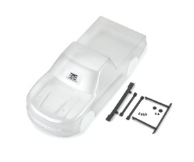 Pro-Line Racing Pre-Cut 2024 Chevrolet Silverado NASCAR Truck Series Clear Body for Losi NASCAR Racecar