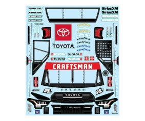Pro-Line Racing Pre-Cut 2024 Toyota Tundra NASCAR Truck Series Clear Body for Losi NASCAR Racecar