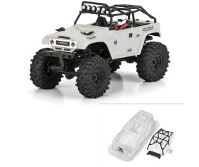Pro-Line 1979 Toyota Land Cruiser FJ40 Clear Body with Trail Cage for Axial SCX24