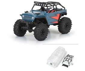Pro-Line 2004 Jeep LJ Clear Body with Trail Cage for Axial SCX24