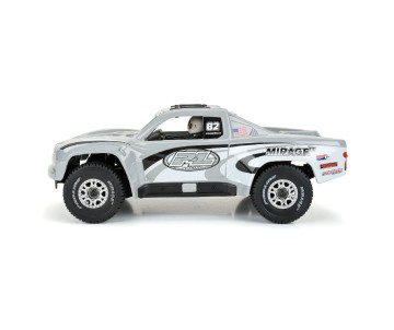 Pro-Line Pre-Cut 2019 Chevy Silverado Trophy Truck Tough-Color Gray Body for Arrma Mojave Grom