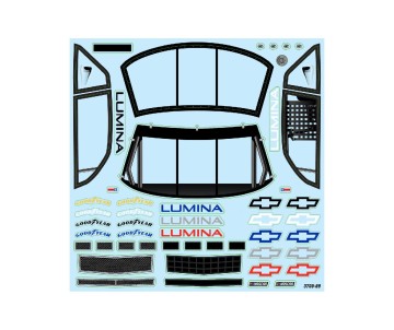 Pro-Line Racing Pre-Cut 1990 Chevy Lumina Clear for Losi NASCAR Racecar