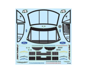 Pro-Line Racing Pre-Cut 1996 Ford Thunderbird Clear Body for Losi NASCAR Racecar