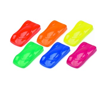 Pro-Line RC Body Paint Fluorescent Color Set (6 Pack) - Fluorescent Red, Fluorescent Orange, Fluorescent Yellow, Fluorescent Green, Fluorescent Blue, Fluorescent Fuchsia Pro-Line RC Body Paint Fluorescent Color Set (6 Pack) - Fluorescent Red, Fluorescent Orange, Fluorescent Yellow, Fluorescent Green, Fluorescent Blue, Fluorescent Fuchsia