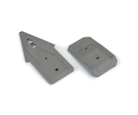 Pro-Line Bash Armor F/R Skid Plates (Stone Gray) for ARRMA 3S Vehicles