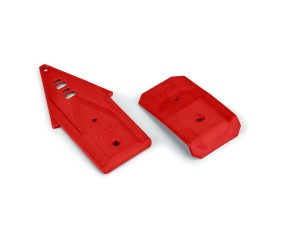 Pro-Line Bash Armor F/R Skid Plates (Red) for ARRMA 3S Vehicles
