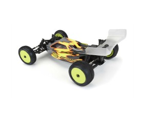 Pro-Line Prism Carpet Mini-B Tires Mounted on Yellow Wheels (2) for Mini-B Rear