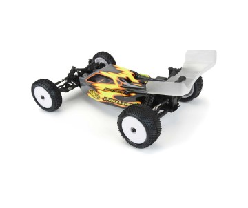 Pro-Line Prism Carpet Mini-B Tires Mounted on White Wheels (2) for Mini-B Rear