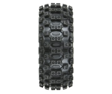 Pro-Line Badlands MX M2 (Medium) All Terrain 1/8 Buggy Tires Mounted on Mach 10 Black Wheels (2) for Front or Rear