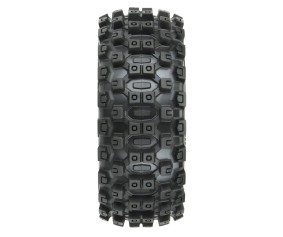 Pro-Line Badlands MX M2 (Medium) All Terrain 1/8 Buggy Tires Mounted on Black Wheels (2) for Front or Rear